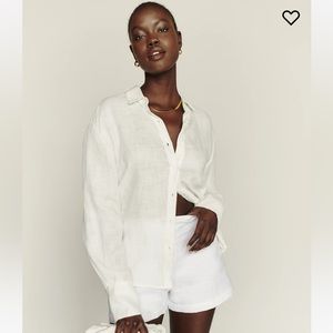 Reformation Preston Linen Top